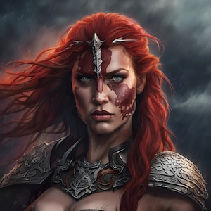 Digital Download Red Sonja Portrait