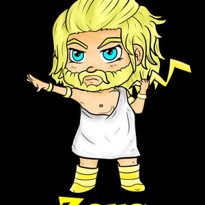 Griechische Götter Cartoon Line Art Digital Download PNG/JPG