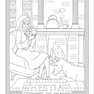 Greek goddesses (group 2) coloring pages download/printable