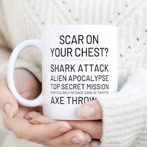 Open Heart Surgery Gift Coffee Mug for Heart Transplant Congenital Heart Patient Heart Disease Gift Heart Defect Post Surgery Gift Warrior