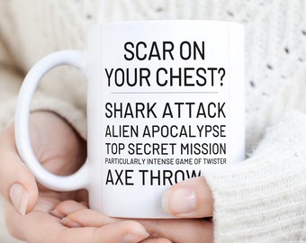 Open Heart Surgery Gift Coffee Mug for Heart Transplant Congenital Heart Patient Heart Disease Gift Heart Defect Post Surgery Gift Warrior