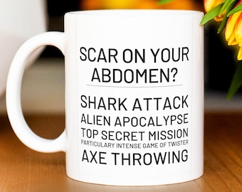 Weight Loss Surgery Scar Mug Gastric Sleeve Gift Bariatric Surgery Cup Post Surgery Recovery Gastric Bypass Gastrectomy Band Banding Gift