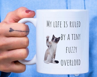 Cat Owner Gift Snowshoe Cat Coffee Mug Cat Themed Gifts Funny Snowshoes Mom Cat Dad Gift Idea for Silver Laces Siamese Snowshoe Cat Tea Cup