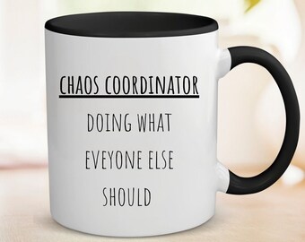 Chaos coordinator Wedding Planner gift Wedding Coordinator Job Coordinating Coffee Mug Event Planner Gift organizer advisor facilitator