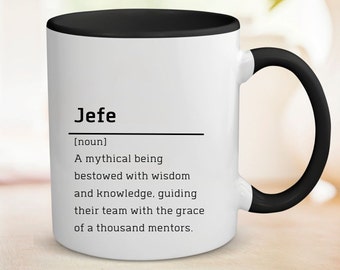 Jefe Gift El Jefe Mug Funny  Gifts for Boss Male Supervisor Gift Entrepreneur Gift Best Boss Gift  For Manager or Foreman Tea Cup