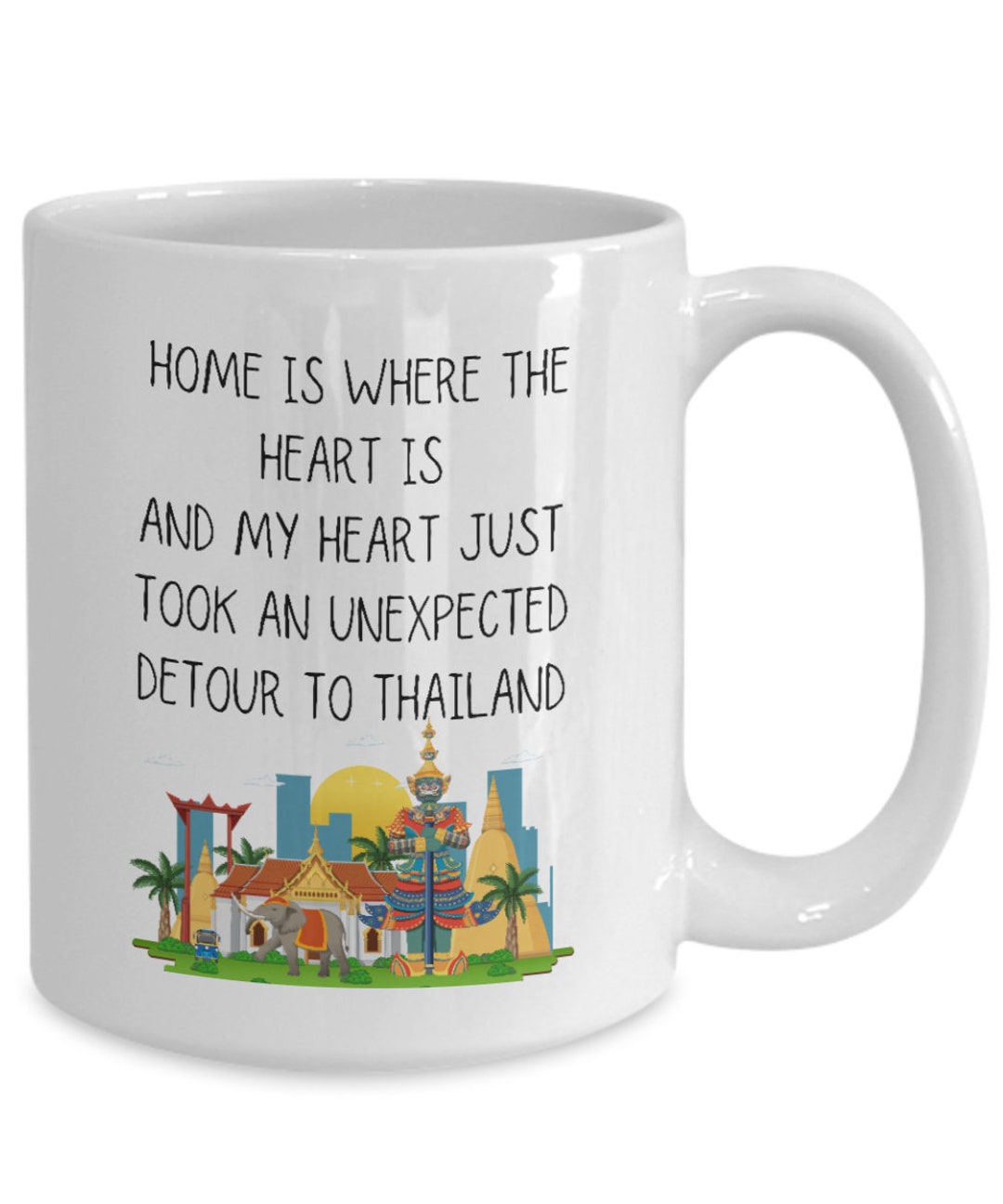 Thailand Mug | Moving to Bangkok | Moving Away Gift | Thailand Gift ...