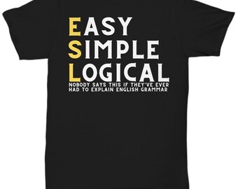 Esl Teacher Shirt English Teacher Tshirt For English As A Second Language Gift Idea Tee English Language Teacher Bilingual Teacher Shirt