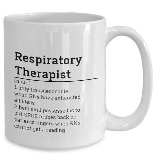 Respiratory Therapist Gifts Respiratory Therapy Funny Coffee Mug  Retired Respiratory Therapist Lung Specialist Tea Cup RT Gift Idea RRT Mug