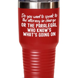 Paralegal Appreciation | Legal Assistant Tumbler Gifts | Paralegal Funny Tumbler | Paraprofessional Gift Idea for Attorneys Secretary