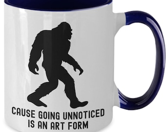 Bigfoot Mug, Bigfoot Gift, Bigfoot Decor, Funny Bigfoot Lover Cup for Bigfoot Beliver Gift Idea