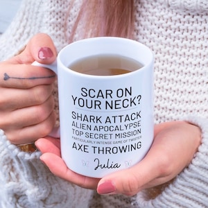Thyroid Cancer Survivor Personalized Gift Cancer Mug Thyroid Scar Cancer Awareness Thyroid Warrior Custom Thyroid Surgery Mug Hashimotos