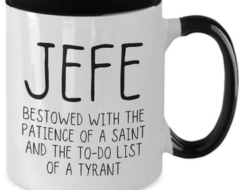 El Jefe Mug | Jefe Birthday Christmas Gift Idea | Best Jefe Ever Coffee Cup | Gift For Boss | Spanish Gift Christmas Gifts for Boss Manager