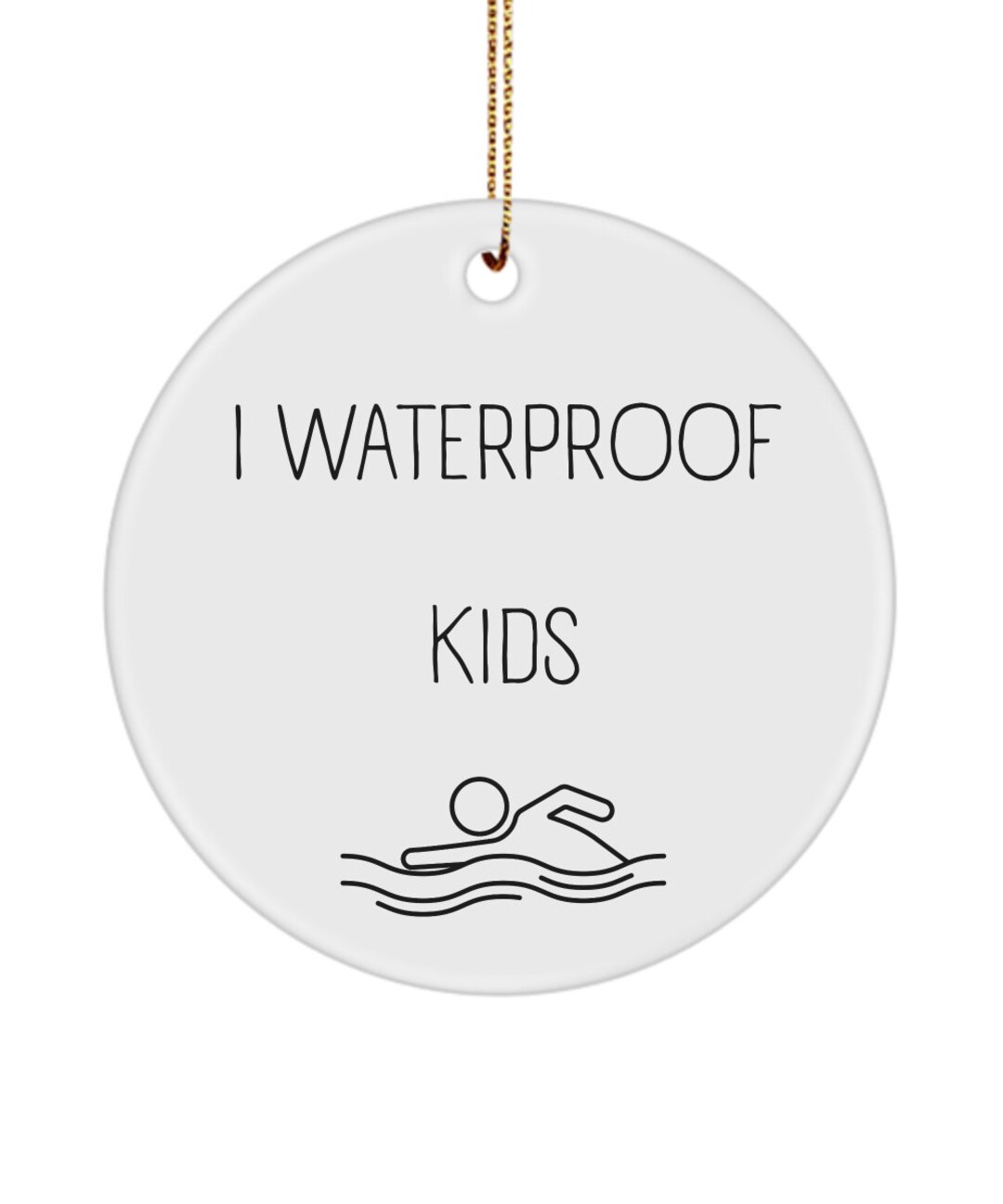 Swim Instructor Gifts Lifeguard Diver Funny Ornament for Swimmer Pool