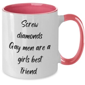 Gift for Gay Friend Gay Mug Gay Best Friend Gifts Gift Gay Couple Gift for Male Friend Male Best Friend Gay Gifts for Men Pride Month Gift Two Tone Pink