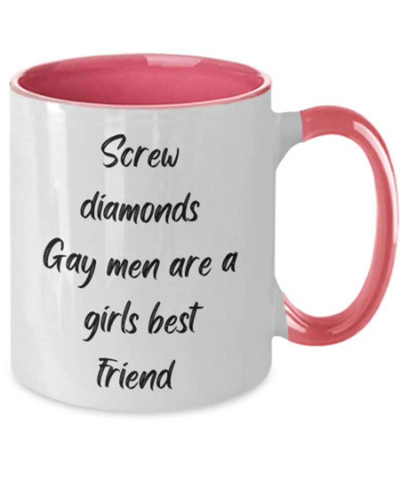 Gift for Gay Friend Gay Mug Gay Best Friend Gifts Gift Gay Couple Gift for Male Friend Male Best Friend Gay Gifts for Men Pride Month Gift Two Tone Pink
