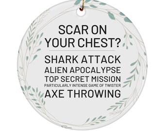 Breast Cancer Survivor Ornament | Mastectomy Recovery | Cancer Survivor | Cancer Support Gifts | Mastectomy Gift | Double Single Mastectomy