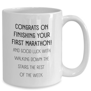 Marathon Finisher Gifts for Women Men Marathon Runner Gift Running Gifts Women Coffee Mug Funny Gifts for Runners Gift Cross Country Race