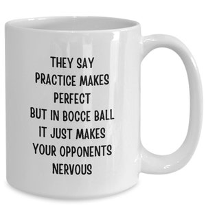 Bocce Ball Gifts Funny Coffee Mug For Bocce Player Bocce Gifts Bocci Boules Tea Cup Pallino Bocee Team Gift Idea Boccee Ball Lover