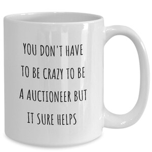 Auctioneer Gifts For Women Men Auction House Coffee Mug Funny Auction Gift Idea Tea Cup