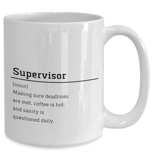 Supervisor Gift Funny Supervisor Mug Gifts for Supervisor Gift for my Boss Best Boss Gift Boss Gift Ideas Boss Christmas Gift Corporate Gift
