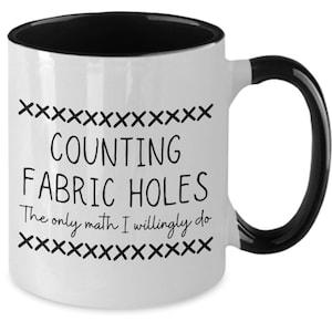 Regalo de punto de cruz, Taza de punto de cruz, Regalo de punto de cruz para hombres y mujeres, Regalos para amantes de Cross Stich