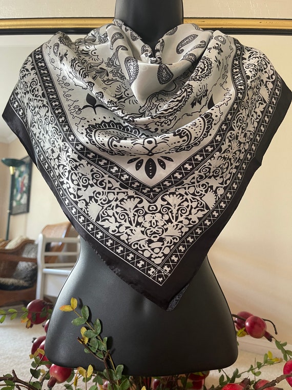 Jupiter Silk Scarf 36 - Lauren Ross Design, Designer scarf, Luxury scarf, Bottega Veneta scarf, Dior scarf, Louis Vuitton scarf, Chanel scarf, Gucci scarf
