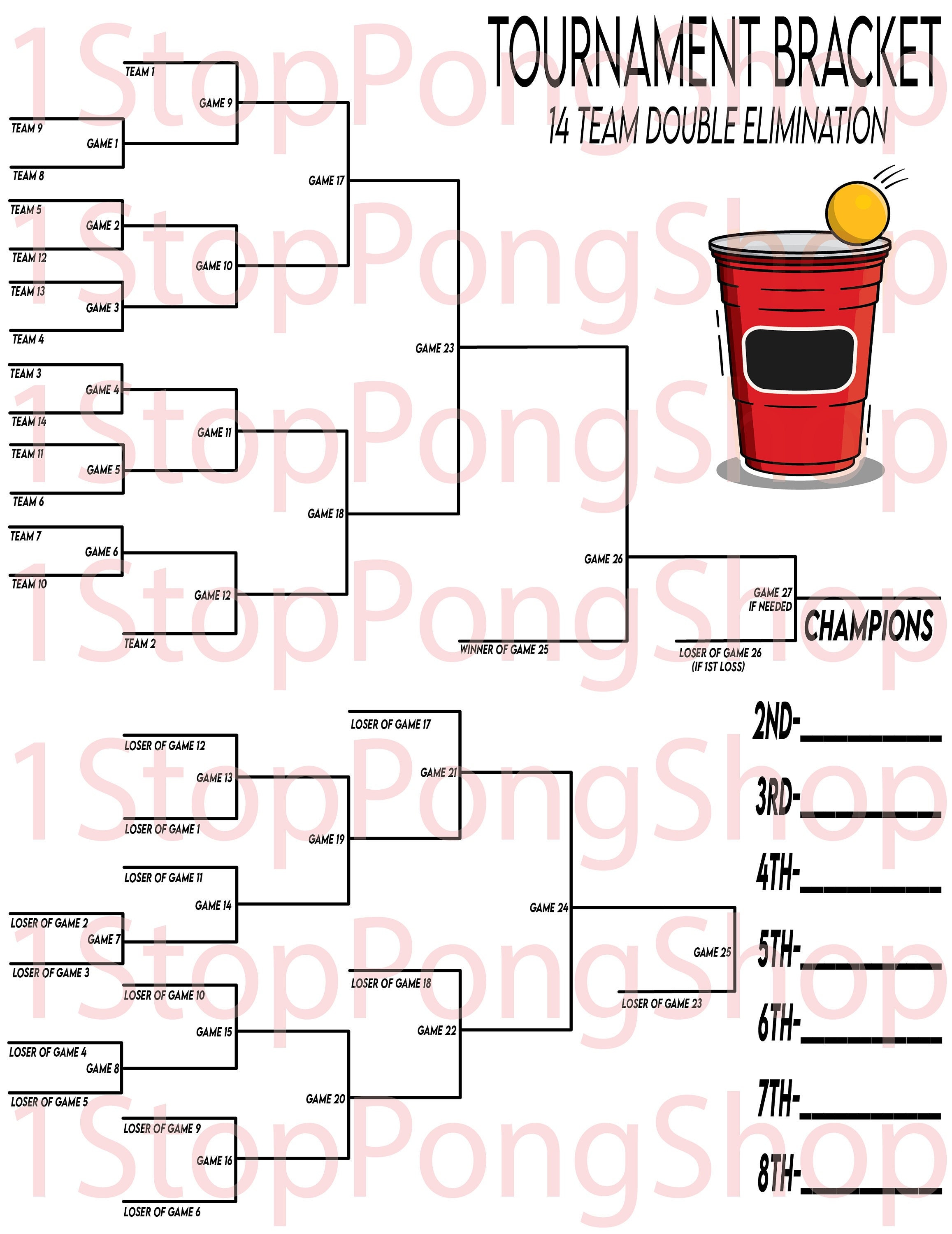 blank 16 team tournament bracket isolated on white background 14764023  Vector Art at Vecteezy