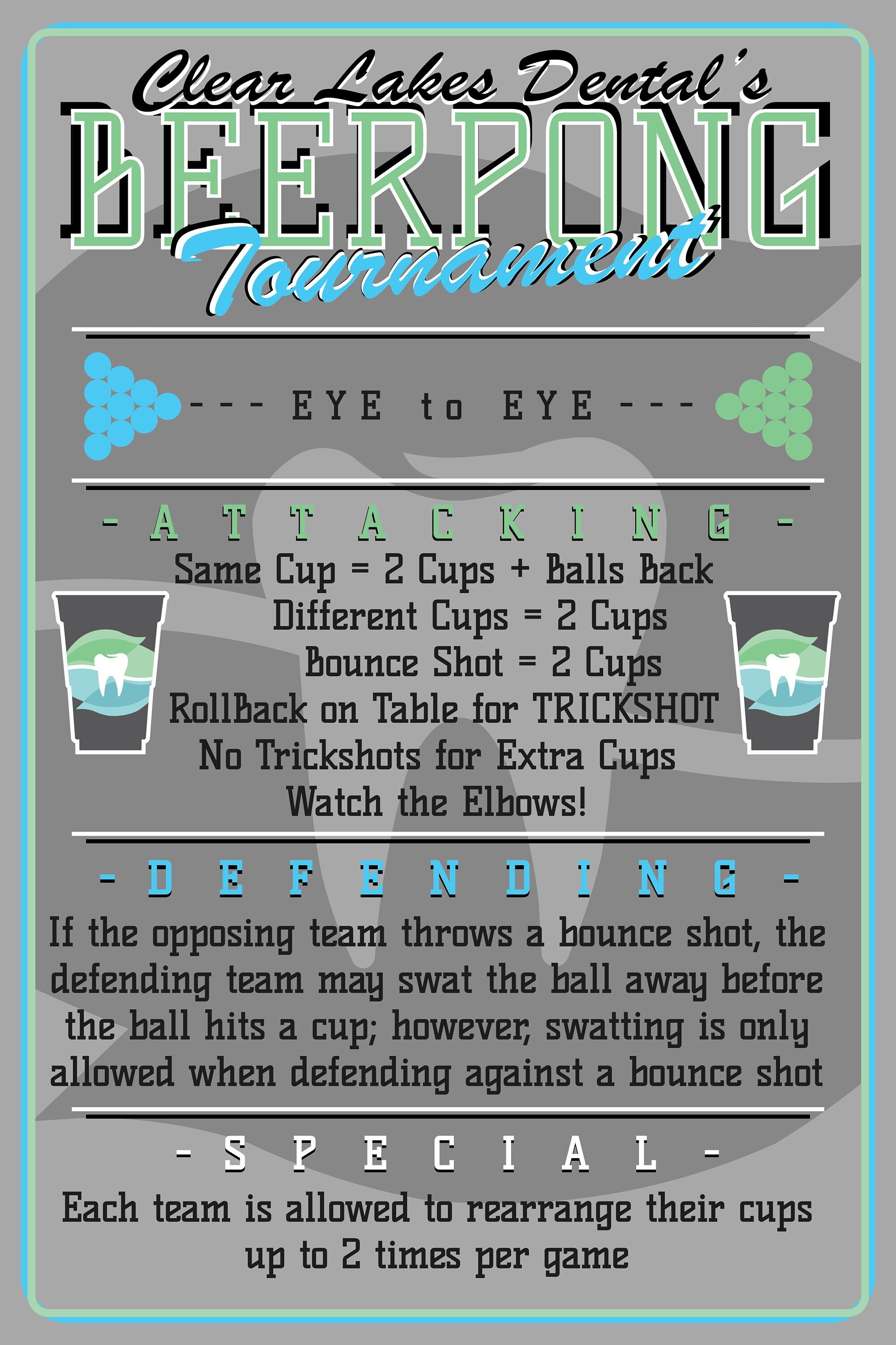 CUSTOMIZABLE Beer Pong Tournament Rules Poster, Instant Download ...