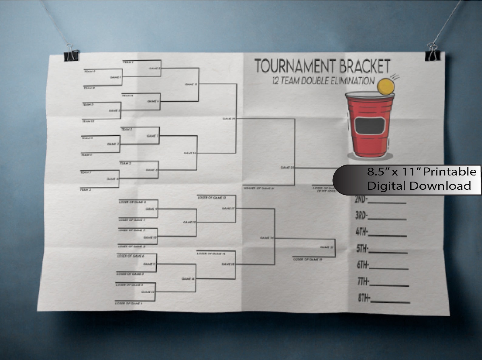 12 Team Double Elimination Beer Pong Tournament Bracket Etsy 12-team-double-elimination-beer-pong-tournament-bracket-etsy