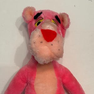 16 inch Pink Panther Plush Mighty Star United Artists Stuffed Toy 1980 Made in Korea