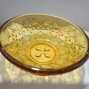 Vintage Indiana Glas Amber Schalen 2er Set