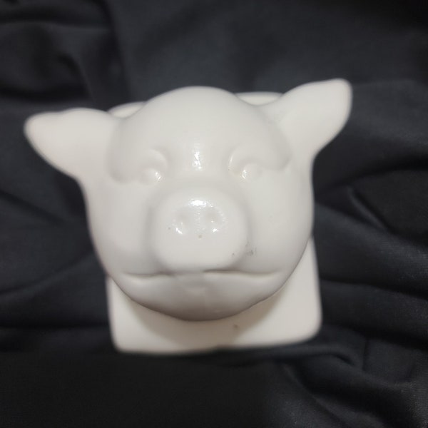 Porcelain White Pig Kitchen Towel Hook