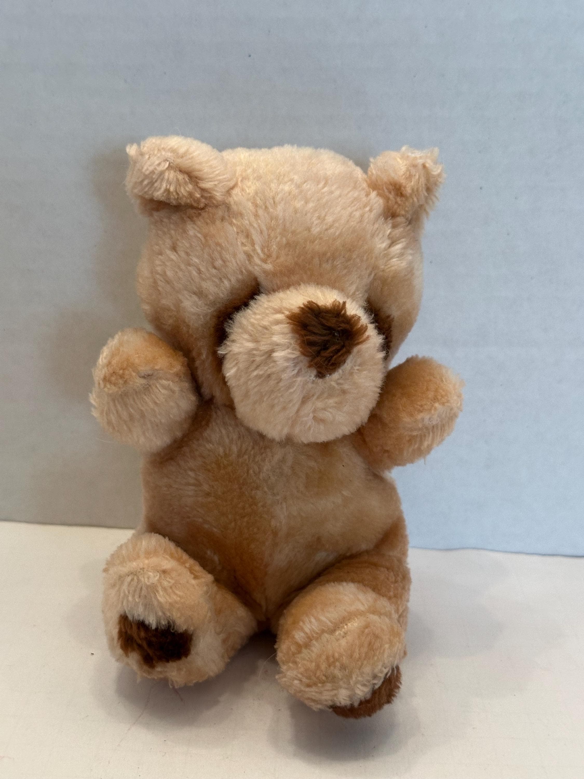 Tan Brown Teddy Bear 8inch Stuffed Animal 1984 A1 Novelty Plush Made in ...