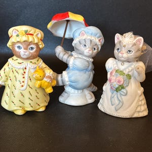 Kitty Cucumber Figurines - Etsy
