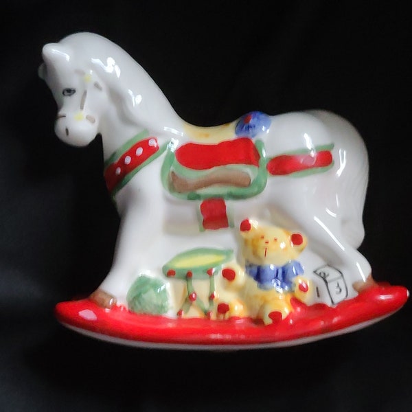 Hobbyhorse Bank Mount Clemens Pottery Hand Painted Made in Brazil