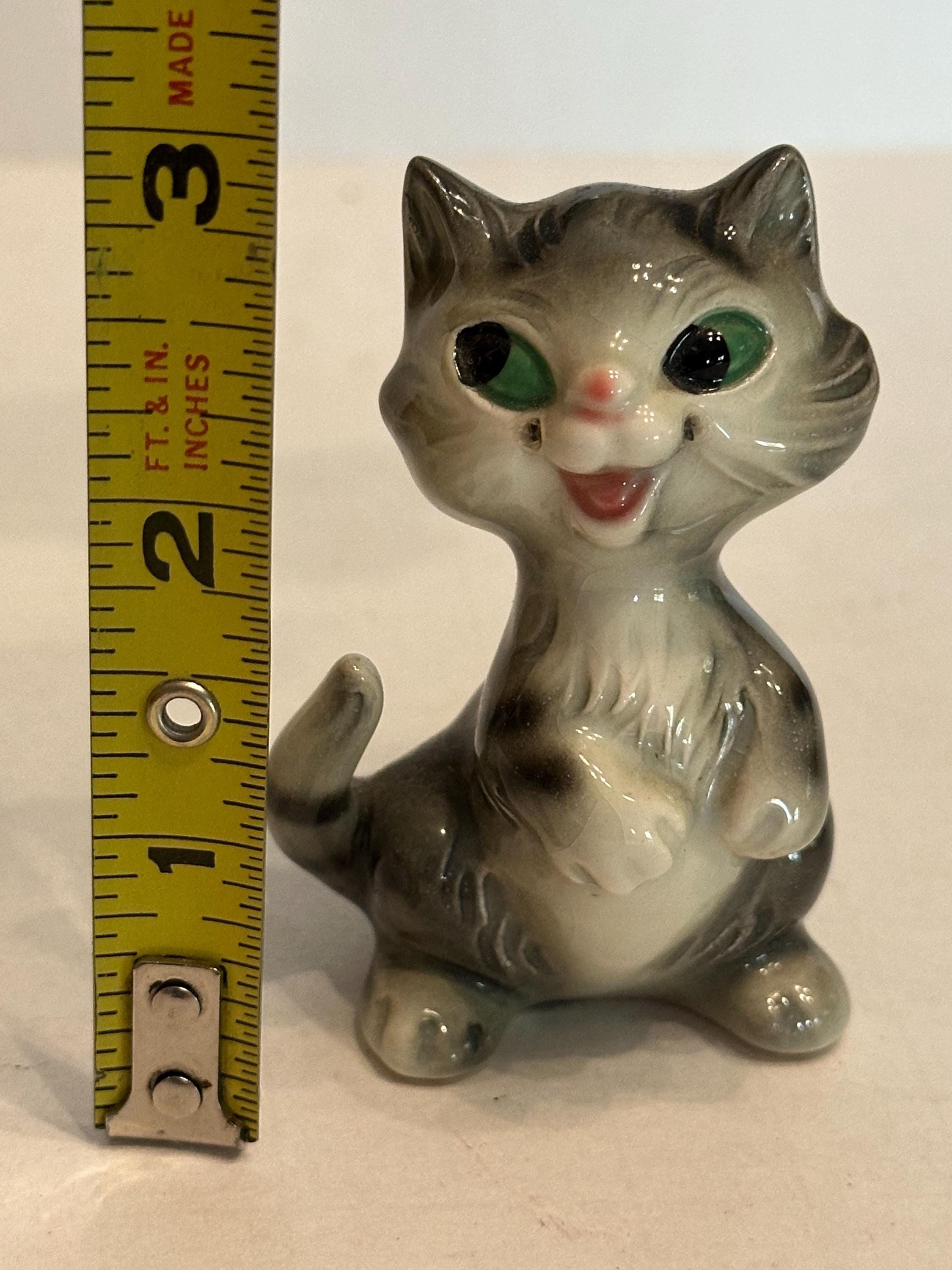 Goebel Porcelain Grey Tabby Cat Figurine 235A West Germany No