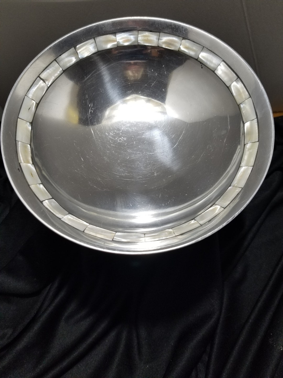 Metal Bowl With Capiz Inlay - Etsy