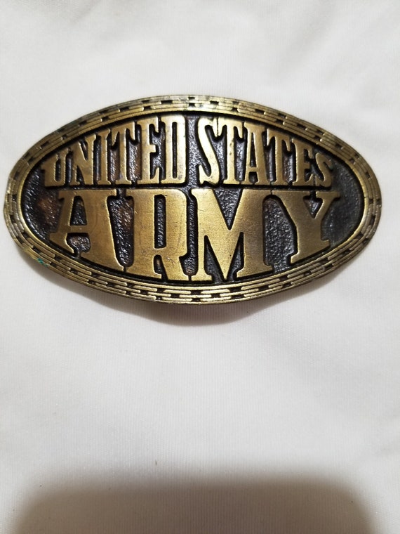 Brass US Army Belt Buckle Etsy