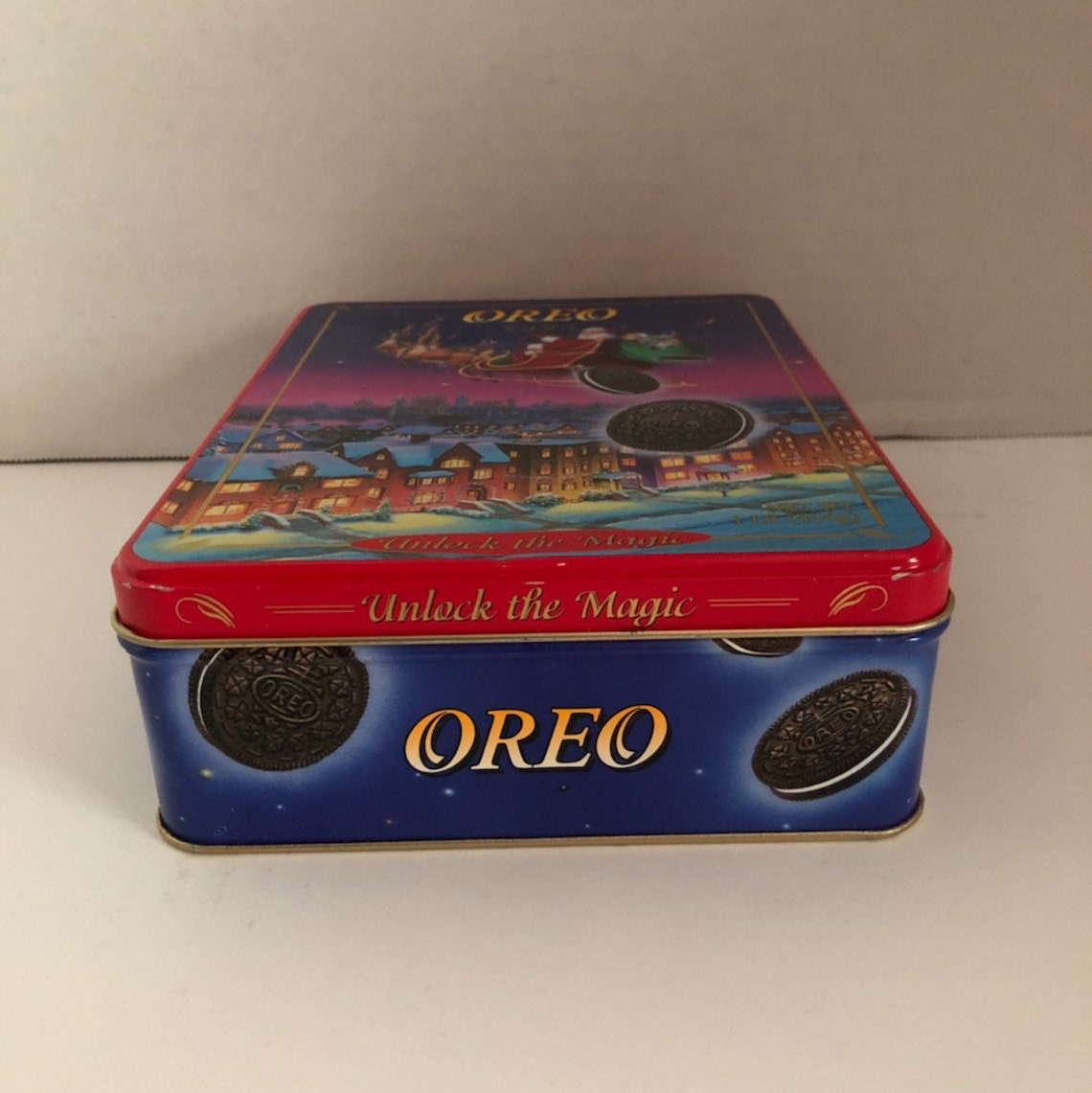 Oreo Rectangular Vintage Oreo Unlock the Magic Rectangle Tin - Etsy
