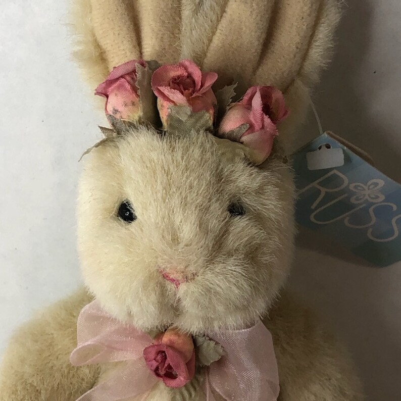 Lil Bloomer Vintage Russ Plush Rabbit With Flowers With Tag - Etsy