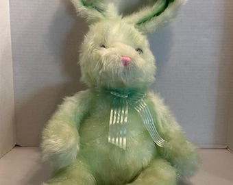 ヴィンテージ ウサギ ぬいぐるみ 長い脚 ピンク リボン ぬいぐるみ