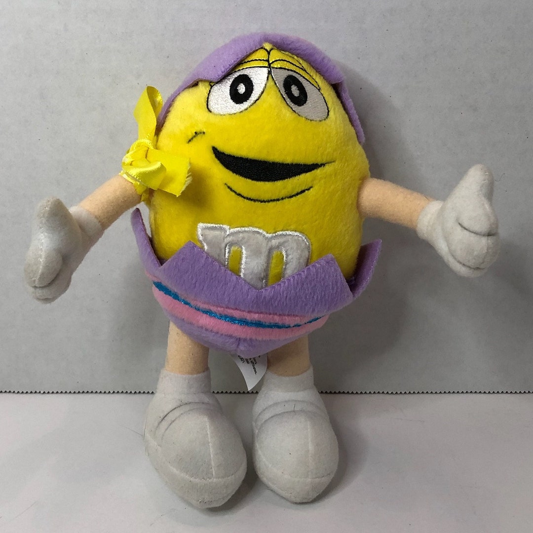 VTG M&M Yellow Poseable Easter Plush - Etsy