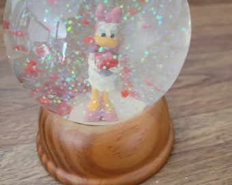 Disney Snow Globes Wood Base