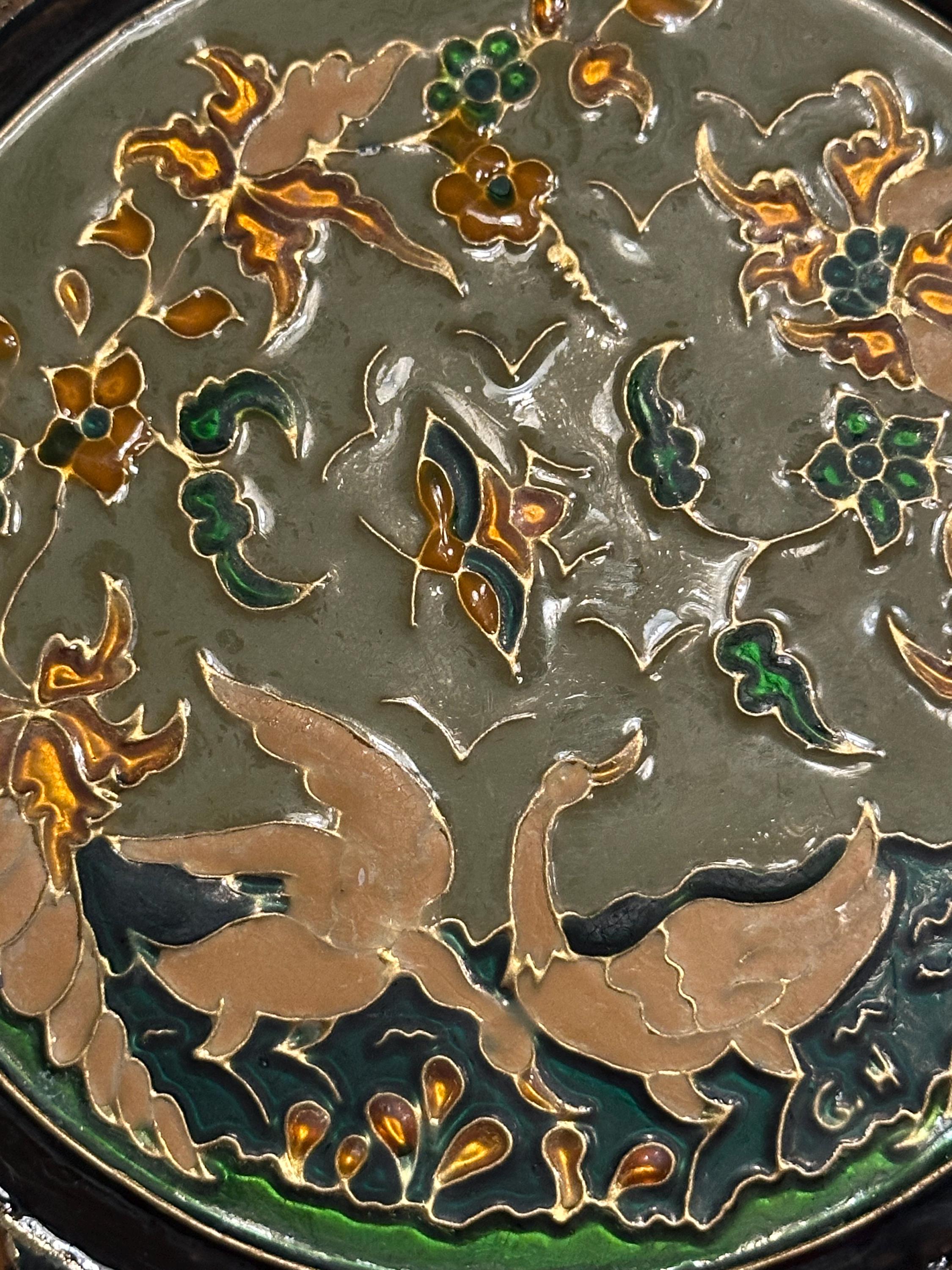 中国七宝焼きの銘入り壁掛け「鳥と花」 - Etsy 日本