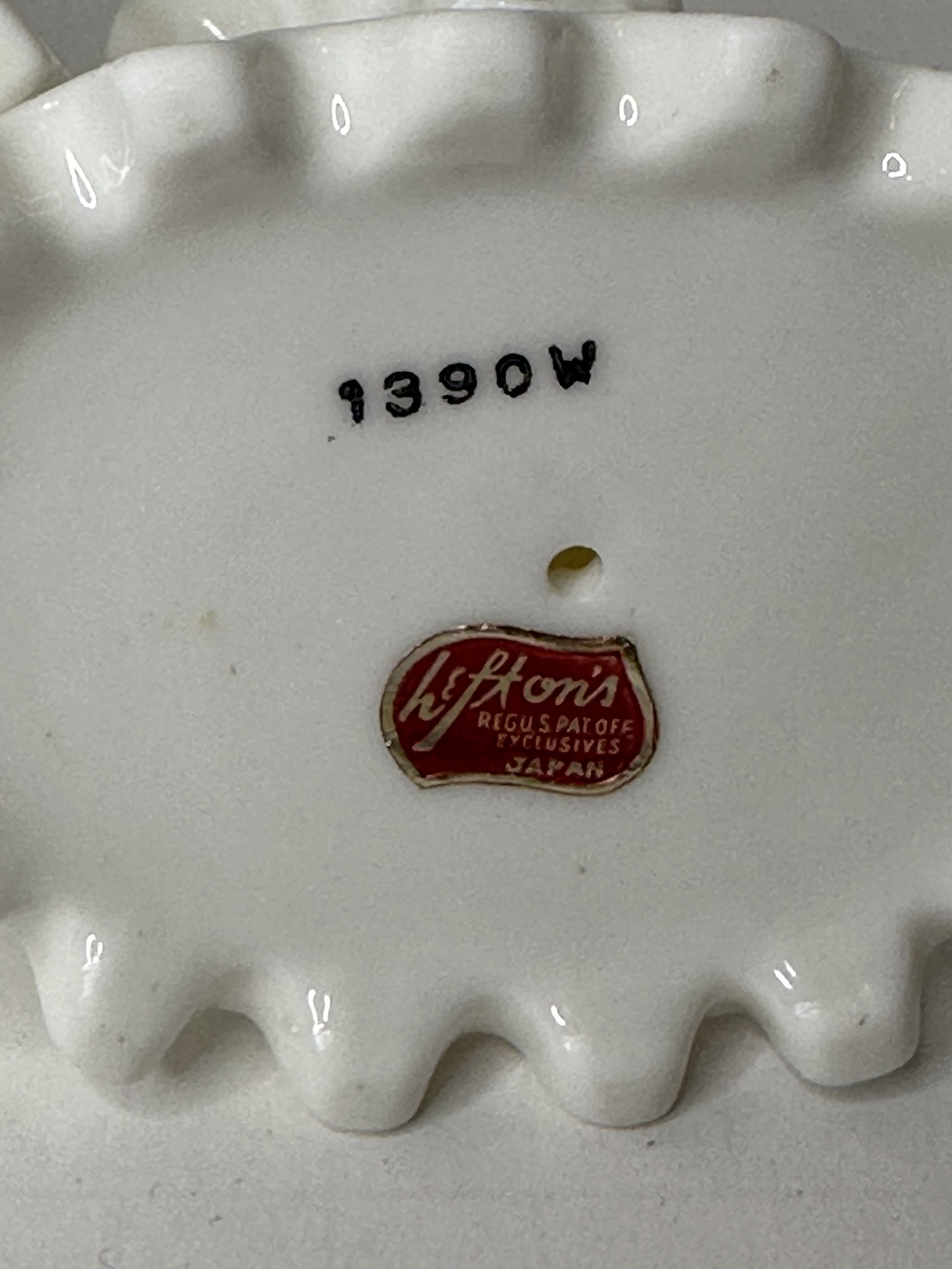 Vintage Lefton White Porcelain Candle Stickers Applied Roses Ruffle ...