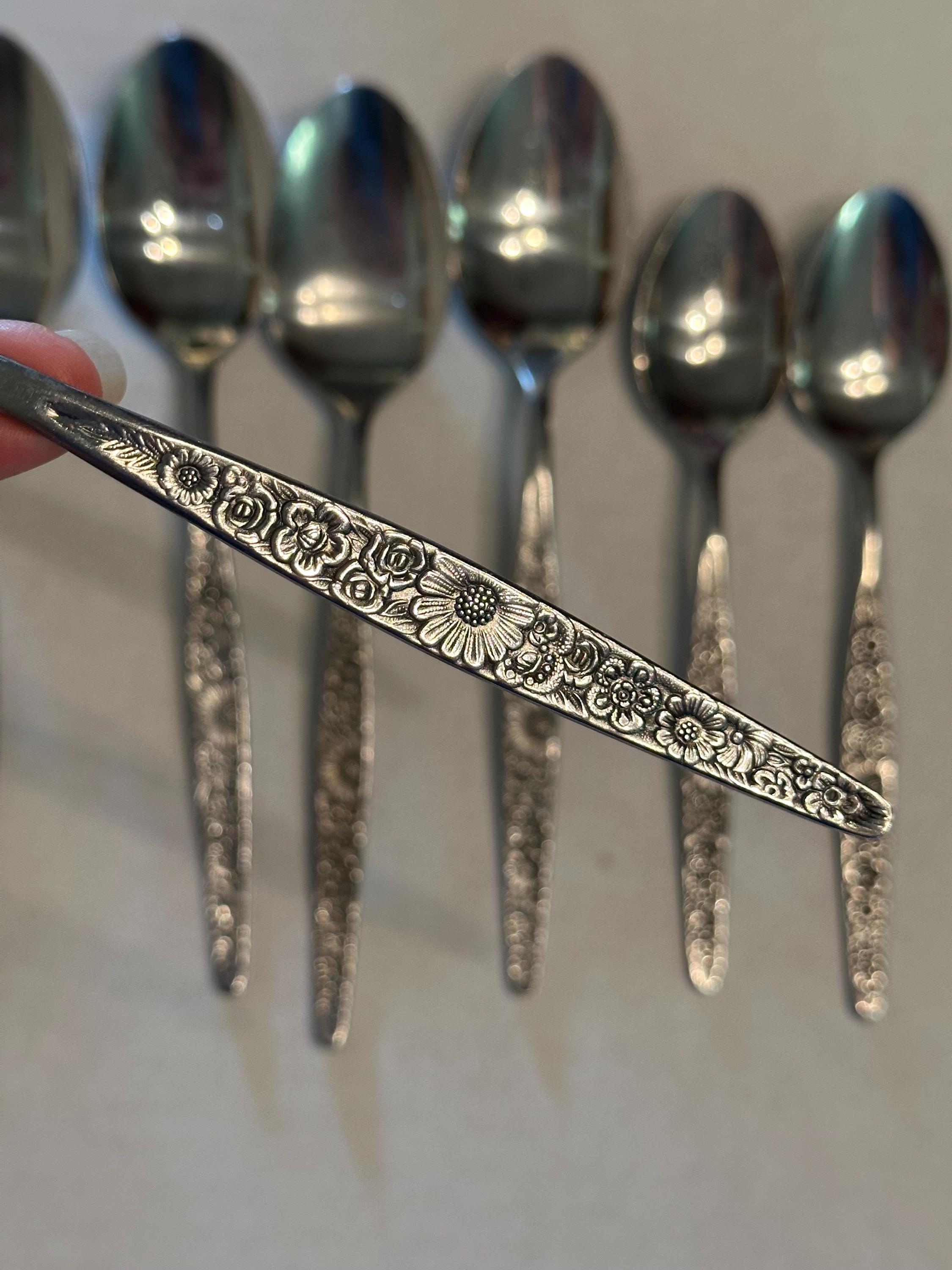 Japan Spoon Vintage Flowers on Handle - Etsy