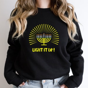 Hanukkah Sweater, Menorah Hanukkah Sweater, Funny Hannuka Sweater, Hanuka Shirt, Womens Hanukka Shirt, Chanukah Shirt, Ugly Hannukah Sweater