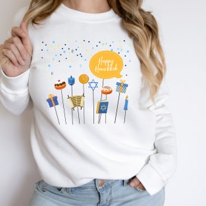 Hanukah Sweater, Chanukah Sweater, Hanukka Sweatshirt, Jewish Gift Hanukkah, Chanukah Present, Hanukkah Gifts Pajamas,Jewish Holiday Sweater