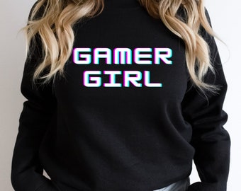 Meisje gamer sweater, gaming cadeau, gamer shirt, gamer meisje cadeau, cadeau voor gamer, gaming sweater, meisje gaming trui, gaming heden