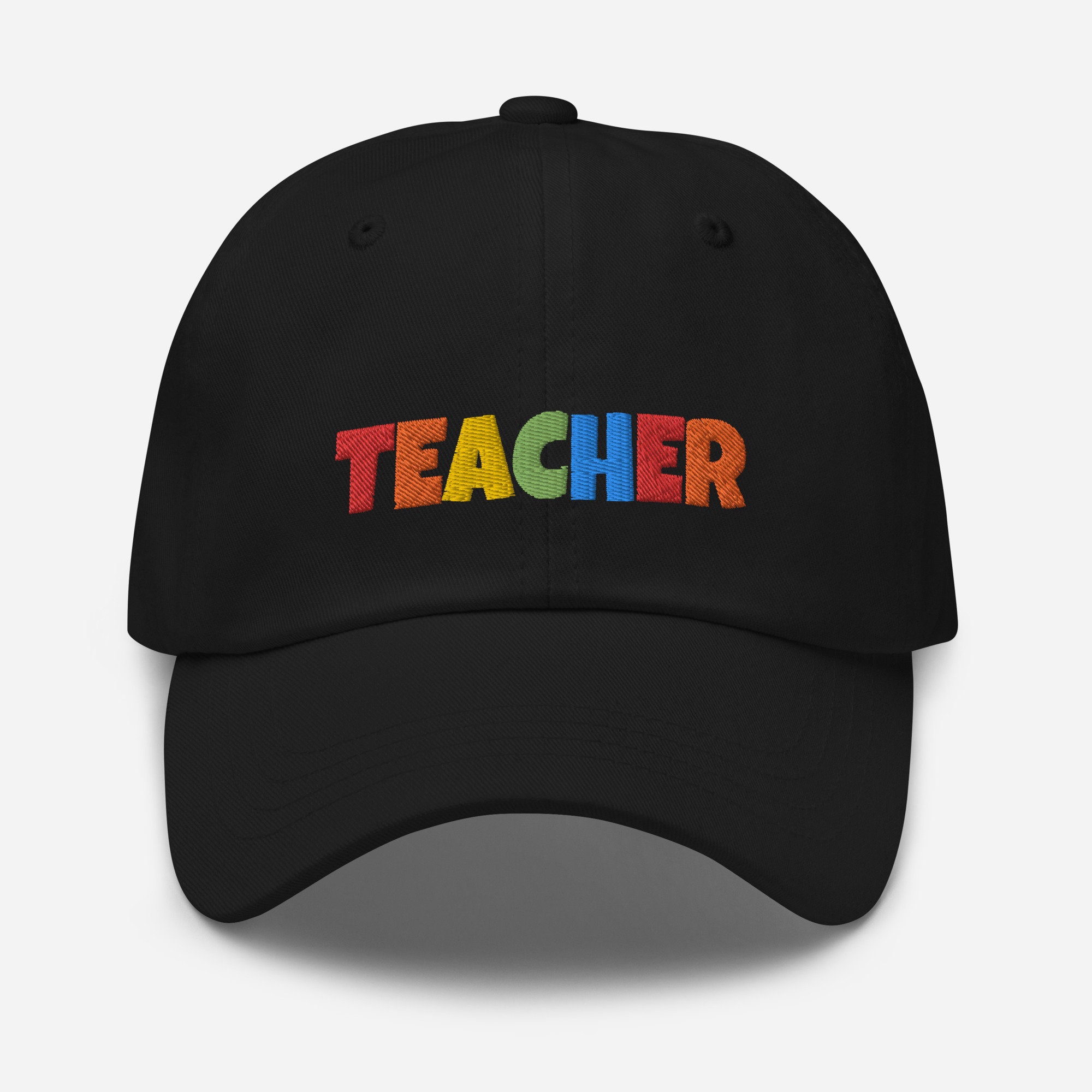 BEST TEACHER EVER Baseball Cap - Adjustable Dad Hat For Teacher Appreciation Gifts, Christmas, Valentine's Day, End Of Year - Black, One Size
